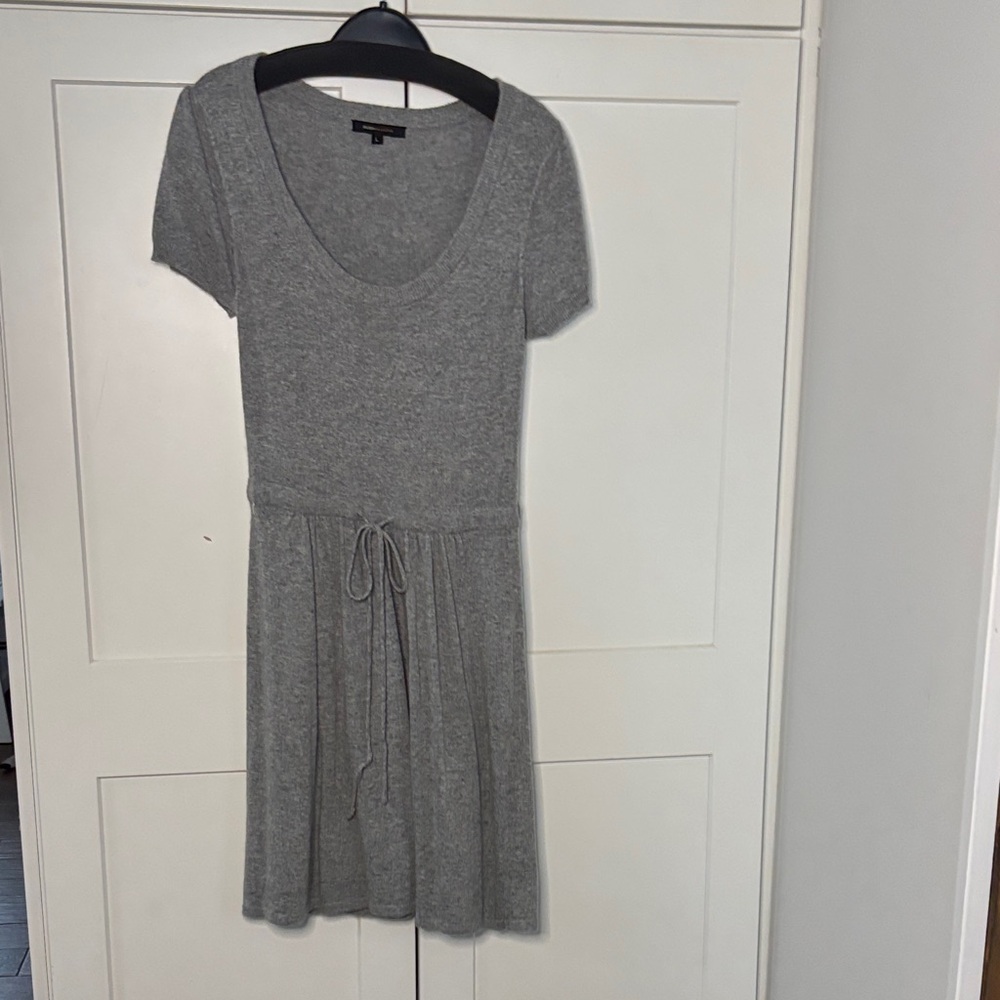BCBGMaxAzria Gray Knit Midi Dress
